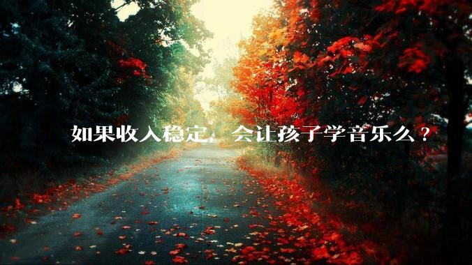 如果收入稳定,会让孩子学音乐么?