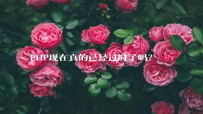 PHP现在真的已经过时了吗?