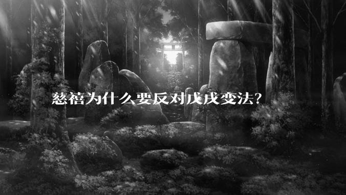 慈禧为什么要反对戊戌变法?